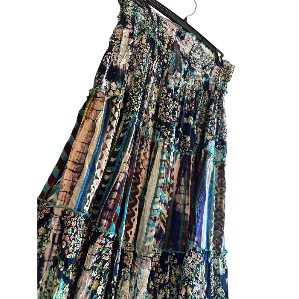 Floral Patchwork Maxi Skirt